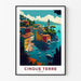 Juliste Cinque Terre Vintage