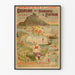 Juliste Mont-Saint-Michel vintage – Retket Normandian ja Bretagnen alueella