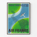 Vintage Air France -Juliste - Pariisi Lontoo 1H30:ssa