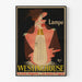 Vintage juliste - Westinghouse-lamppu Michin mukaan