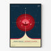 Juliste vintage NASA - Syvän avaruuden atomikello Red 2017