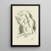 Nu 5 - Auguste Rodin jäljennös — kehystetty taideteos seinällä