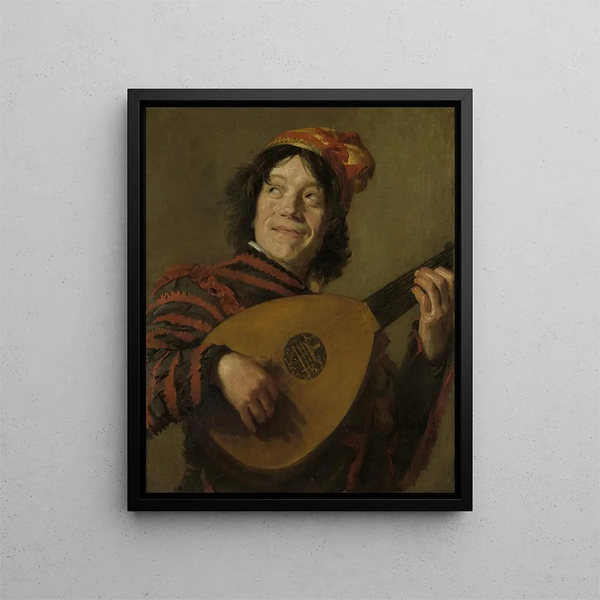 Harpisti - Jälkeen Frans Hals — kehystetty taideteos seinällä