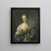 Portrait d'une jeune femme - Après Jean-Marc Nattier — kehystetty taideteos seinällä