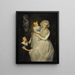 Portrait d'une dame avec ses enfants - Après Thomas Gainsborough — kehystetty taideteos seinällä