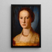 Costanza Da Sommaian maalaus - Agnolo Bronzino — kehystetty taideteos seinällä