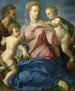 La Sainte Famille avec l'enfant saint Jean-Baptiste - Agnolo Bronzino — näkymä teoksesta