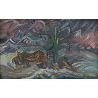 Agriculteurs au repos - Arnold Peter Weisz-Kubincan | Reproduction Tableau Décoration murale affiche copie