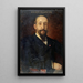 Jules Claretie 1840-1913, Comédie-Française:n hallintovirkailija - Aimé Morot — kehystetty taideteos seinällä