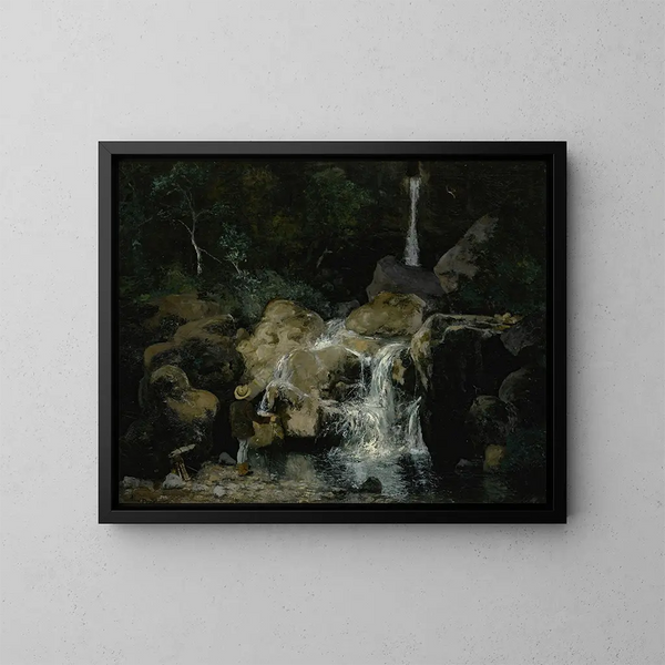 Hommage à Gustave Courbet - Aimé Perret — kehystetty taideteos seinällä