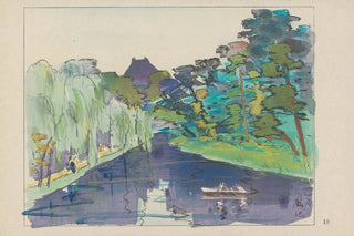 Akamatsu Rinsaku - Isshinji temple of the tea house with eight windows.webp