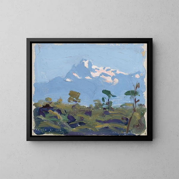 Mont Kenya - Akseli Gallen-Kallela — kehystetty taideteos seinällä