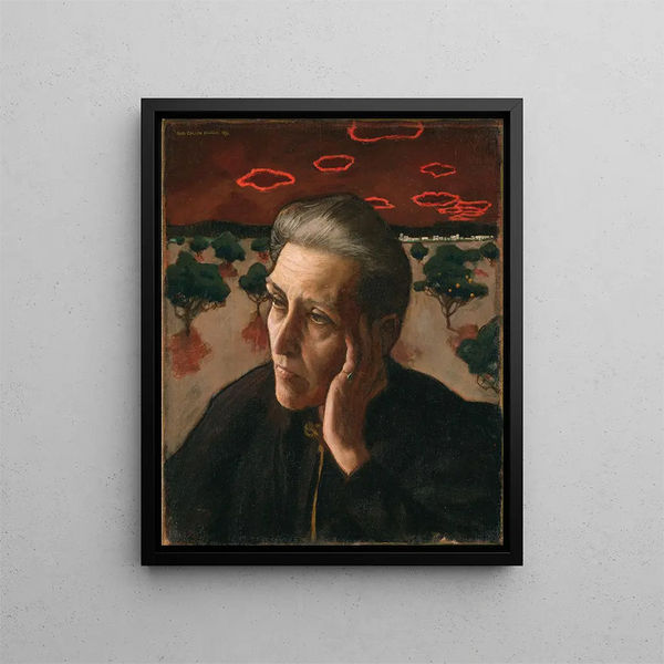 La Mère des artistes - Akseli Gallen-Kallela — kehystetty taideteos seinällä