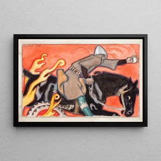 Akseli GallenKallela - The Knight and the Snake King.webp