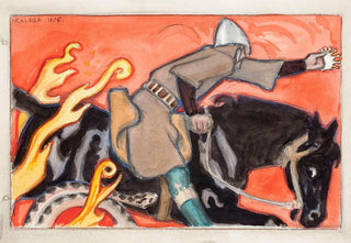 Akseli GallenKallela - The Knight and the Snake King.webp