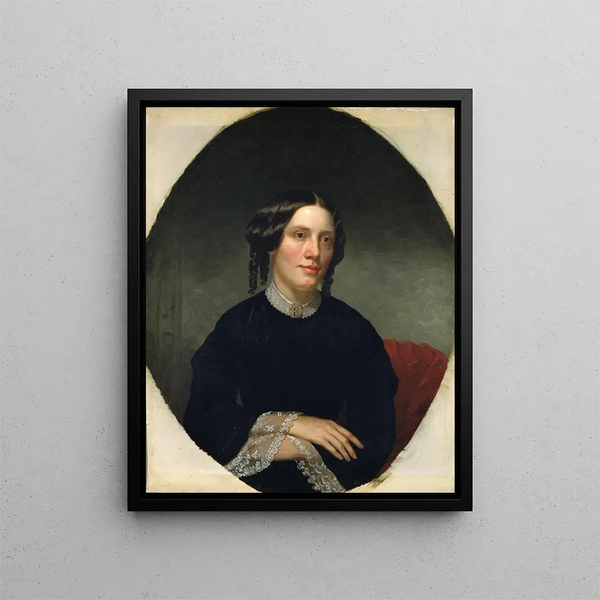 Harriet Beecher Stowe - Alanson Fisher — kehystetty taideteos seinällä