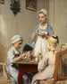 Lapset aamiaisella - Albert Anker — näkymä teoksesta