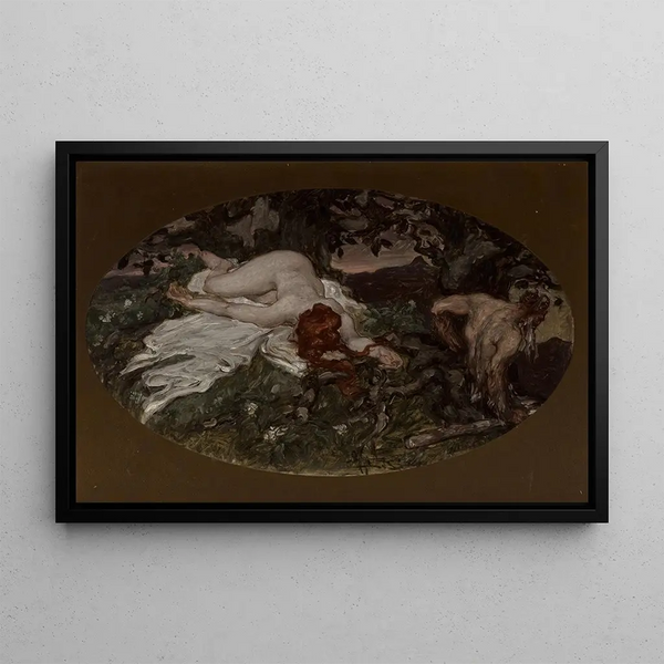 Chagrin d'amour - Albert Beck Wenzell — kehystetty taideteos seinällä