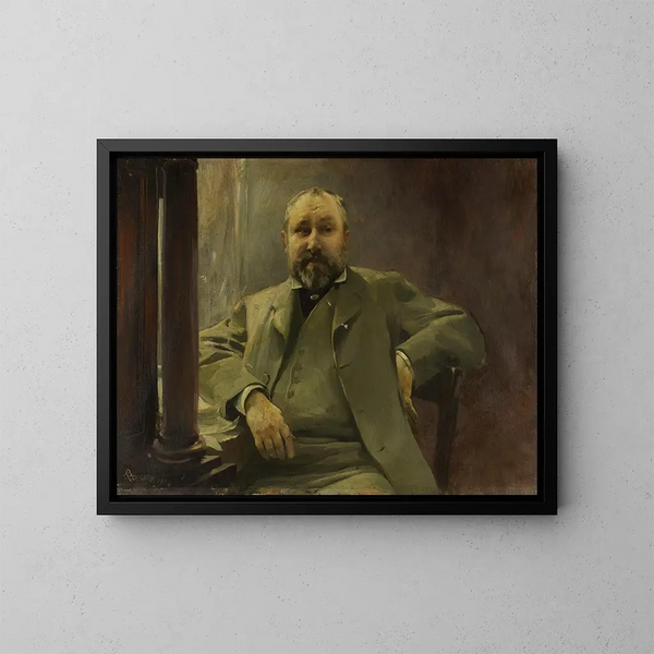 Portrait de Francis Magnard - Albert Besnard — kehystetty taideteos seinällä