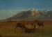 Albert Bierstadt - Metsän eläimet vuoristomajassa — näkymä teoksesta