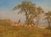 Antilope paistamassa - Albert Bierstadt — näkymä teoksesta