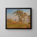 Antilope paistamassa - Albert Bierstadt — kehystetty taideteos seinällä