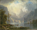 Dans les Sierras - Albert Bierstadt — näkymä teoksesta