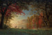 Intiaaninen auringonlaskumaala, peuroja järven lähellä - Albert Bierstadt — näkymä teoksesta