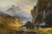 Albert Bierstadt - Intiaani-maalaukset heittämässä keihästä — näkymä teoksesta