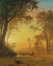 Valo metsässä - Albert Bierstadt — näkymä teoksesta