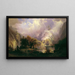 Alppien vuoristomaiseman - Albert Bierstadt — kehystetty taideteos seinällä