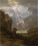 Montagnes Rocheuses Lander's Peak - Albert Bierstadt — näkymä teoksesta