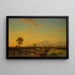 Paestumin rauniot - Albert Bierstadt — kehystetty taideteos seinällä