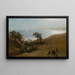 Tutkimus Montereyhin saapumista varten - Albert Bierstadt — kehystetty taideteos seinällä