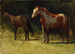 Kaksi hevosta - Albert Bierstadt — näkymä teoksesta