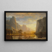 Yosemiten laakson maalaus - Albert Bierstadt — kehystetty taideteos seinällä