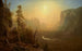 Yosemite-laakson maalaus, Glacier Pointin polku - Albert Bierstadt — näkymä teoksesta