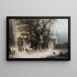 Albert Bredow - Procession at a Snowy Monastery.webp