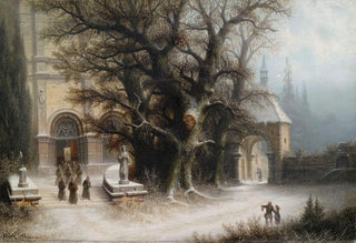 Albert Bredow - Procession at a Snowy Monastery.webp
