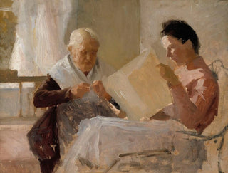 Albert Edelfelt - Annie Edelfelt With Fredrika Snygg.webp