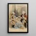Maalauksen jäljennös Pariskunta keskustelemassa rococo-asuissa - Albert Edelfelt