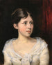 Fille en robe blanche - Albert Edelfelt — näkymä teoksesta