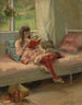 Bons amis, Berta et Capi - Albert Edelfelt — näkymä teoksesta