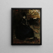 Dame en noir assise Thérèse Noire - Albert Edelfelt — kehystetty taideteos seinällä