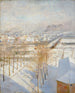 Pariisi lumisateessa - Albert Edelfelt — näkymä teoksesta
