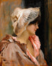 Dame parisienne en peignoir - Albert Edelfelt — näkymä teoksesta