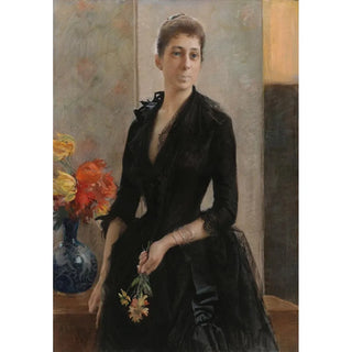 Albert Edelfelt - Portrait Of Mme Weissgerber De Stragewicz Later Mme R Berenger.webp