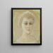 Portrait Study Of Baroness Naomi Emi De La Chapelle - Albert Edelfelt — kehystetty taideteos seinällä