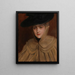 Portrait d'une jeune femme - Albert Edelfelt — kehystetty taideteos seinällä