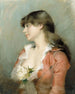 Profil d'une jeune femme - Albert Edelfelt — näkymä teoksesta